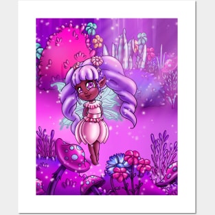 Cute African American Fairy Posters and Art